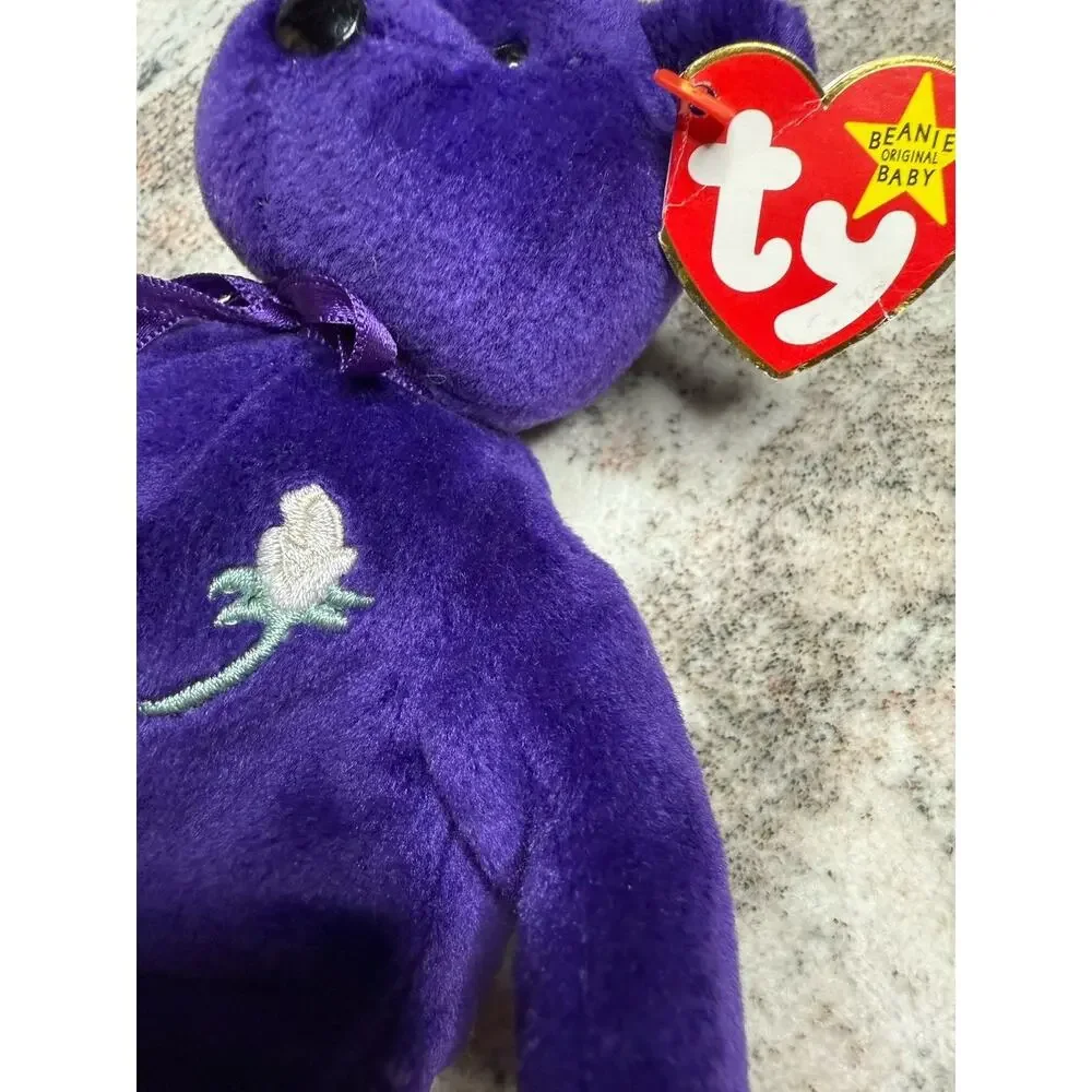 RARE 1st EDITION Ty Beanie Baby PRINCESS Diana Bear 1997 Perfect